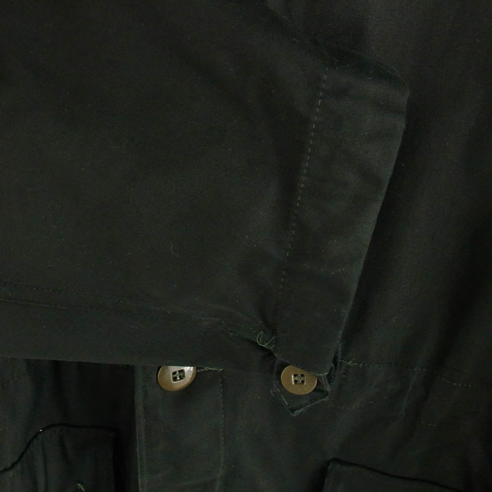 ミリタリー スウェーデン軍 M-59 フィールド ジャケット コート ブラック 後染め ブラック系 C48【中古】