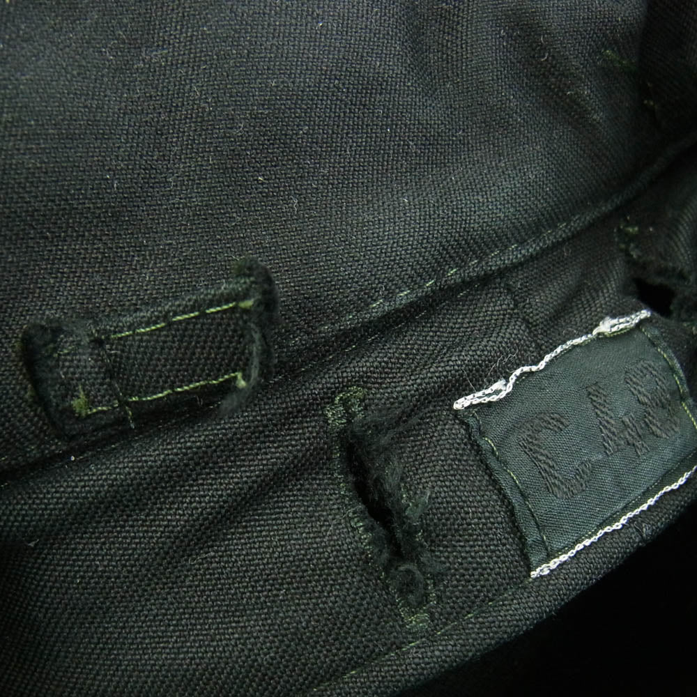 ミリタリー スウェーデン軍 M-59 フィールド ジャケット コート ブラック 後染め ブラック系 C48【中古】