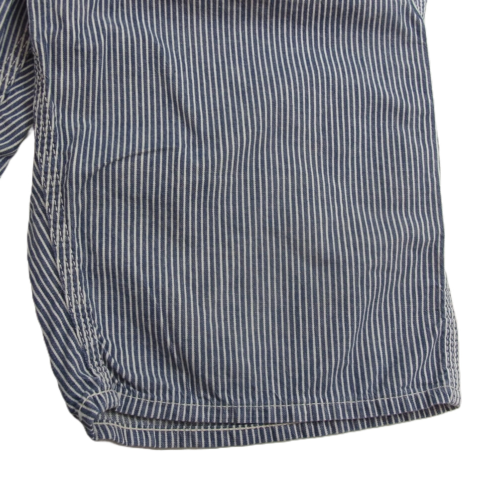 ジョーマッコイ by The REAL McCOY'S 746 8HOUR UNION WORK SHORTS ヒッコリーストライプ ペインター  ショーツ インディゴブルー系 30【中古】