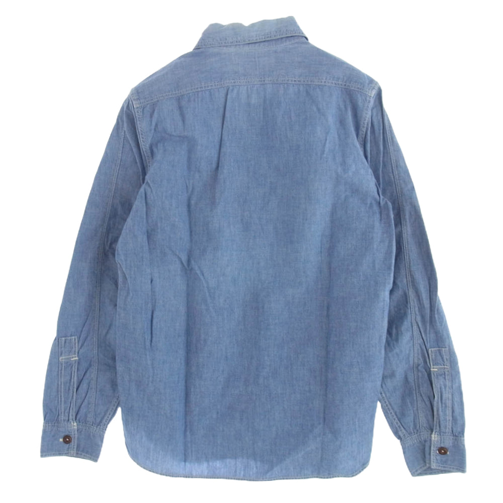 FREEWHEELERS フリーホイーラーズ シャンブレー ワーク シャツ 長袖 インディゴブルー系【中古】