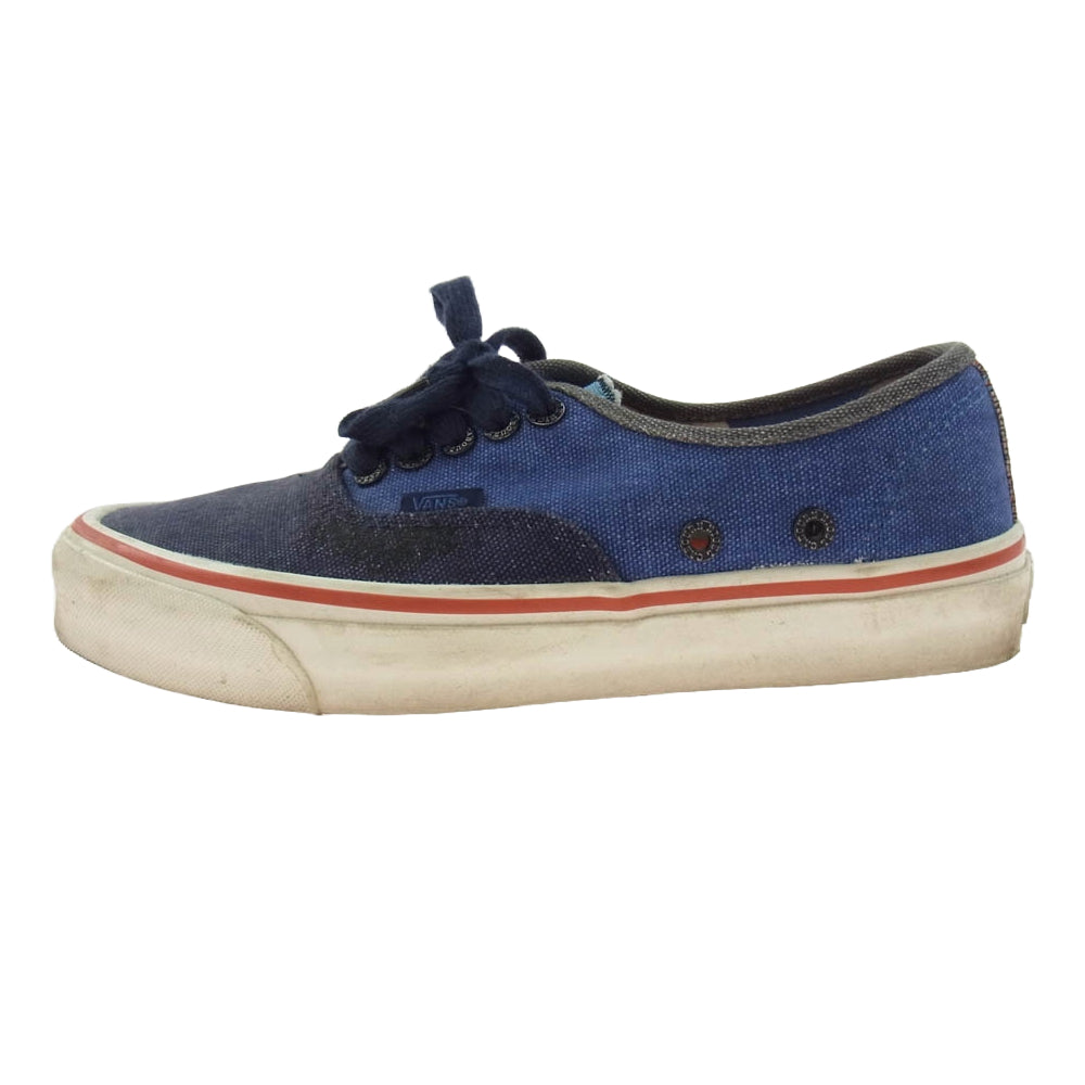 Nigel Cabourn ナイジェルケーボン × VANS バンズ OG AUTHENTIC LX オーセンティック ローカット スニーカー インディゴブルー系 26cm【中古】