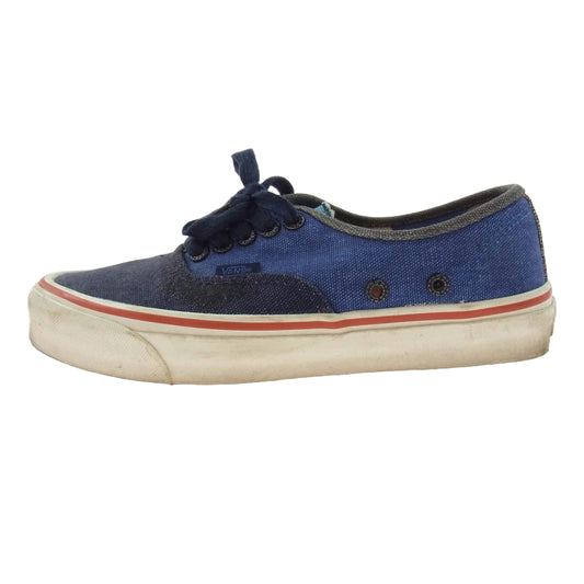 Nigel Cabourn ナイジェルケーボン × VANS バンズ OG AUTHENTIC LX オーセンティック ローカット スニーカー インディゴブルー系 26cm【中古】