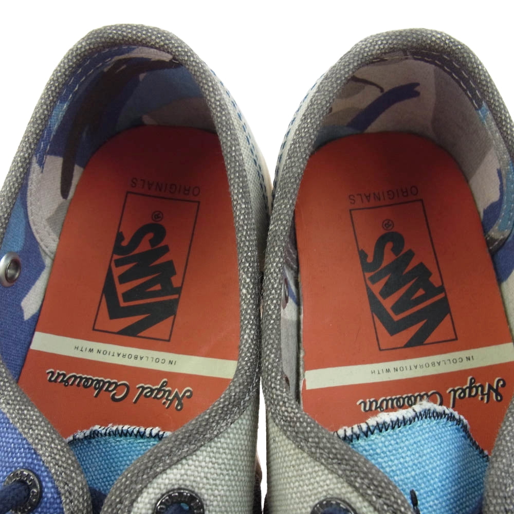 Nigel Cabourn ナイジェルケーボン × VANS バンズ OG AUTHENTIC LX オーセンティック ローカット スニーカー インディゴブルー系 26cm【中古】