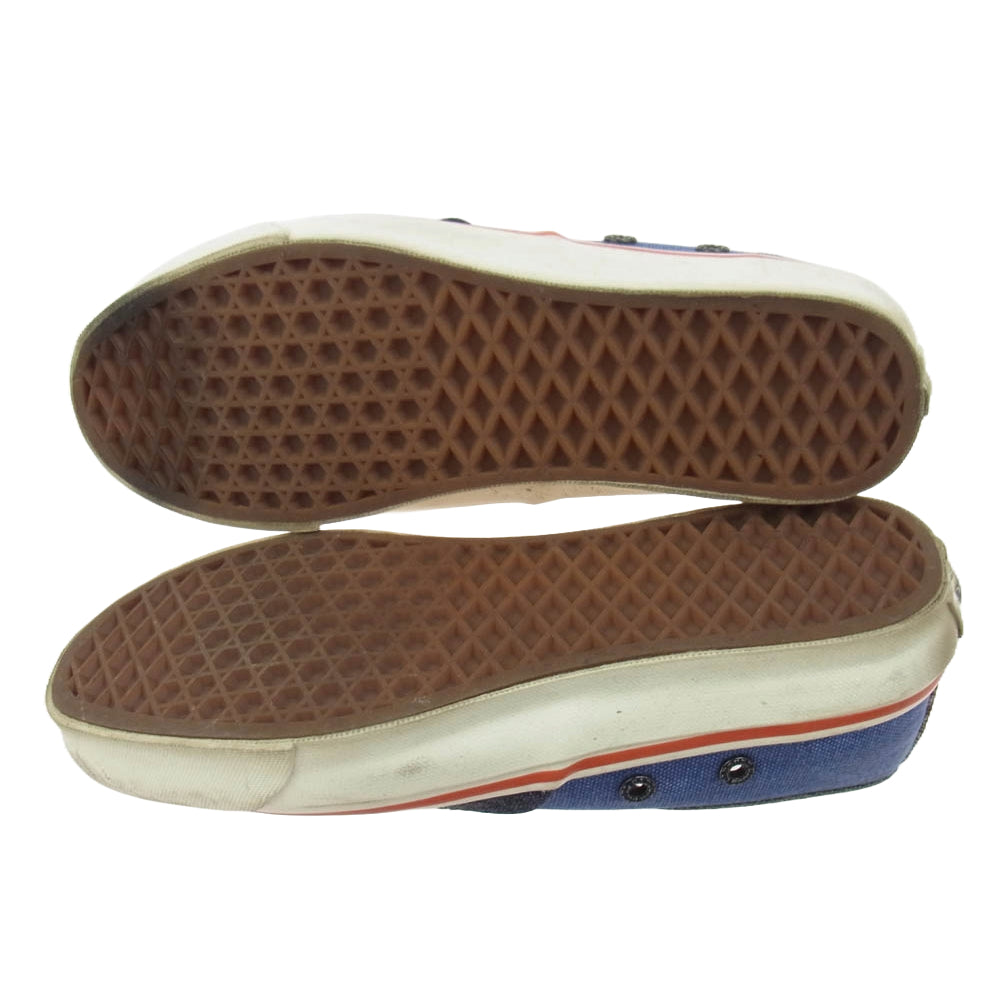 Nigel Cabourn ナイジェルケーボン × VANS バンズ OG AUTHENTIC LX オーセンティック ローカット スニーカー インディゴブルー系 26cm【中古】