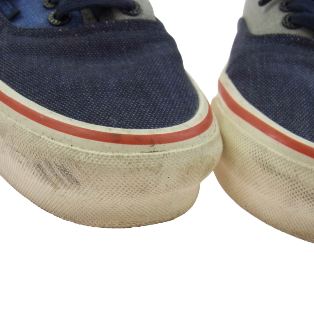 Nigel Cabourn ナイジェルケーボン × VANS バンズ OG AUTHENTIC LX オーセンティック ローカット スニーカー インディゴブルー系 26cm【中古】