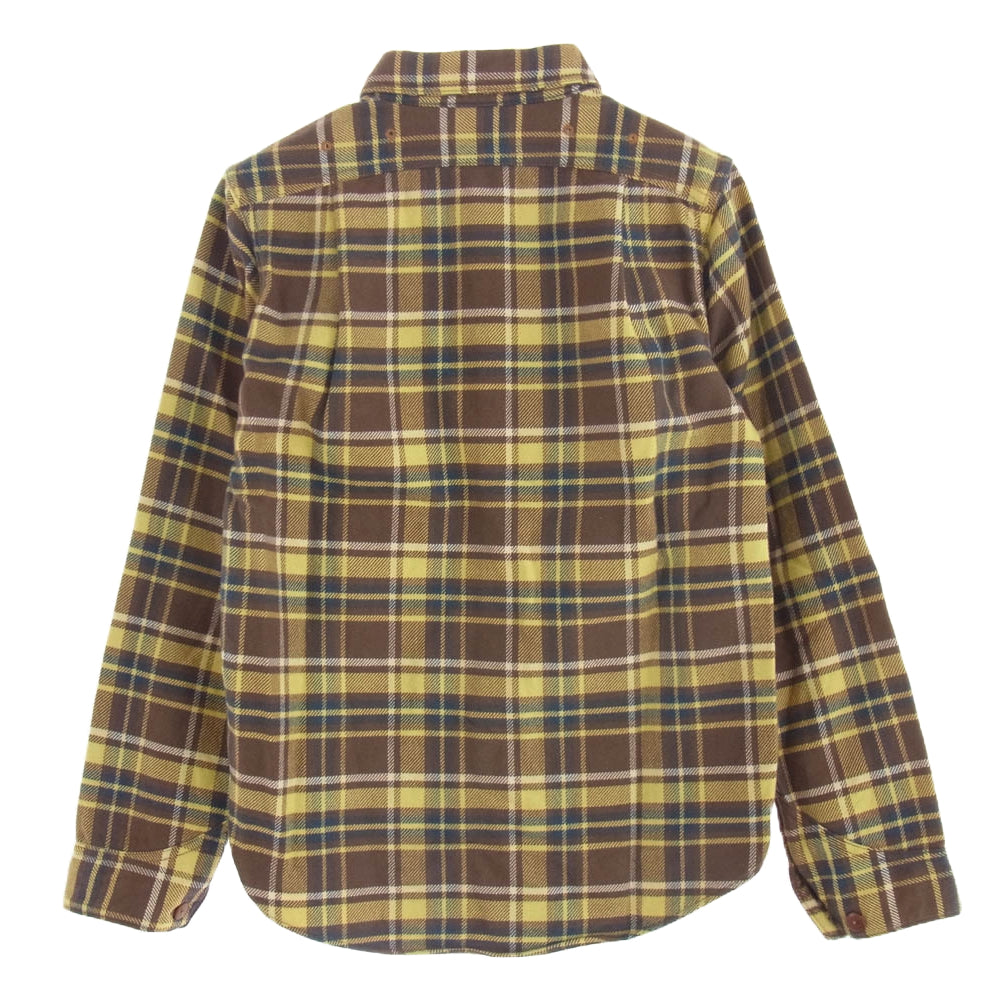 FREEWHEELERS フリーホイーラーズ チェック柄 長袖 シャツ マルチカラー系 ブラウン系 イエロー系 14【中古】