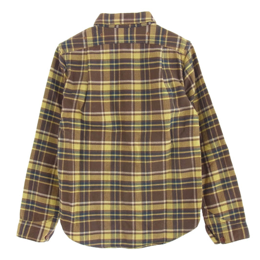 FREEWHEELERS フリーホイーラーズ チェック柄 長袖 シャツ マルチカラー系 ブラウン系 イエロー系 14【中古】
