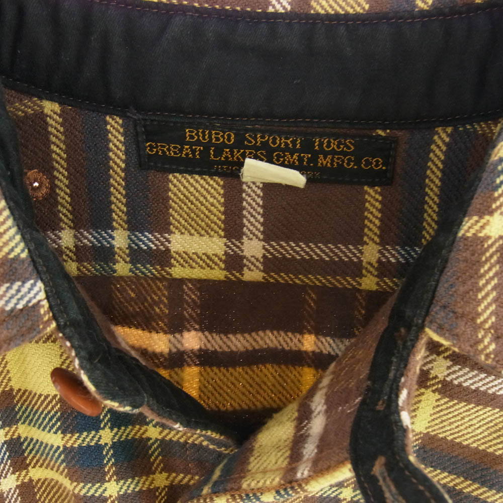FREEWHEELERS フリーホイーラーズ チェック柄 長袖 シャツ マルチカラー系 ブラウン系 イエロー系 14【中古】