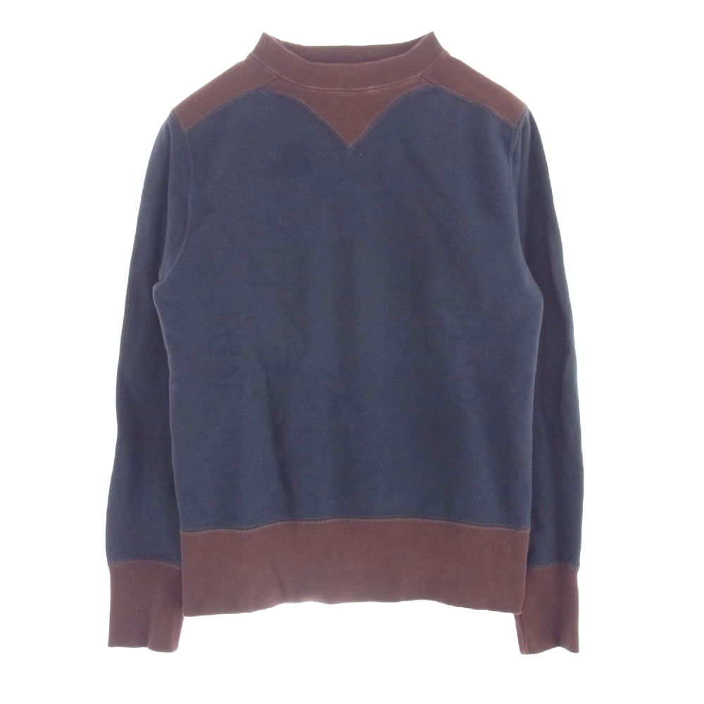 FREEWHEELERS フリーホイーラーズ POWER WEAR スウェット シャツ 裏起毛 ダークネイビー系 ブラウン系 36【中古】
