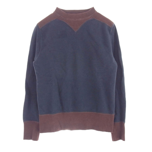 FREEWHEELERS フリーホイーラーズ POWER WEAR スウェット シャツ 裏起毛 ダークネイビー系 ブラウン系 36【中古】