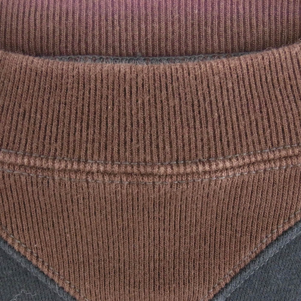 FREEWHEELERS フリーホイーラーズ POWER WEAR スウェット シャツ 裏起毛 ダークネイビー系 ブラウン系 36【中古】