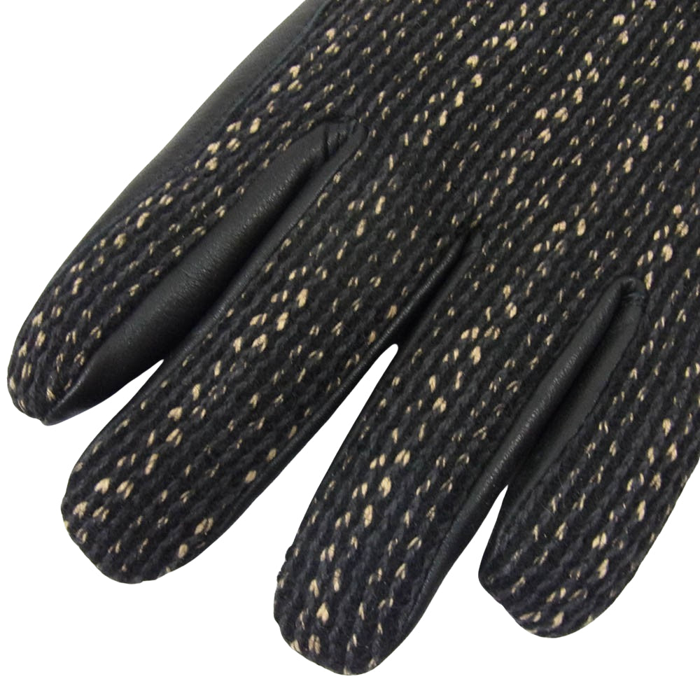 FREEWHEELERS フリーホイーラーズ Great Lakes Gmt. Mfg. Co. LOADER ビーチクロス レザー グローブ 手袋 ブラック系【中古】