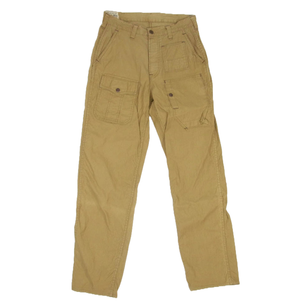 FREEWHEELERS フリーホイーラーズ マルチ ポケット ストレート パンツ カーゴ パンツ ブラウン系 30 34【中古】