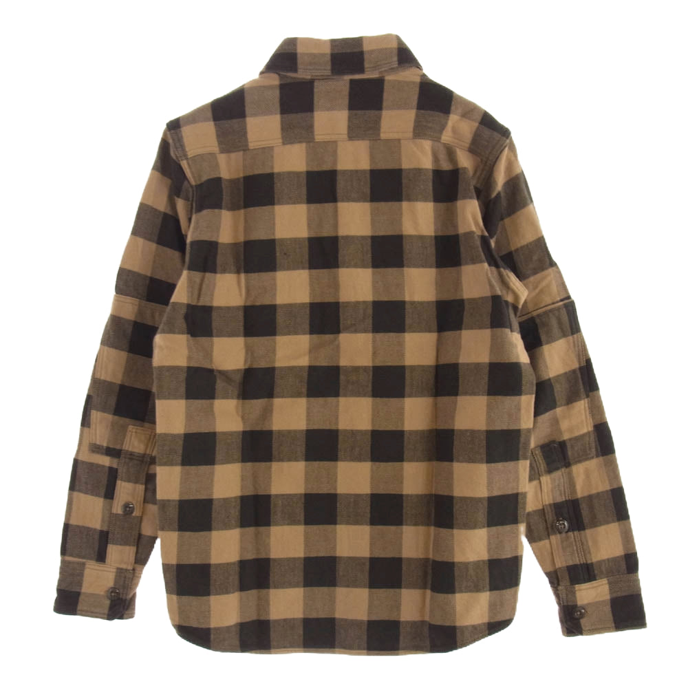 FREEWHEELERS フリーホイーラーズ バッファロー チェック スピードチューナー シャツ 長袖 ブラウン系 14【中古】
