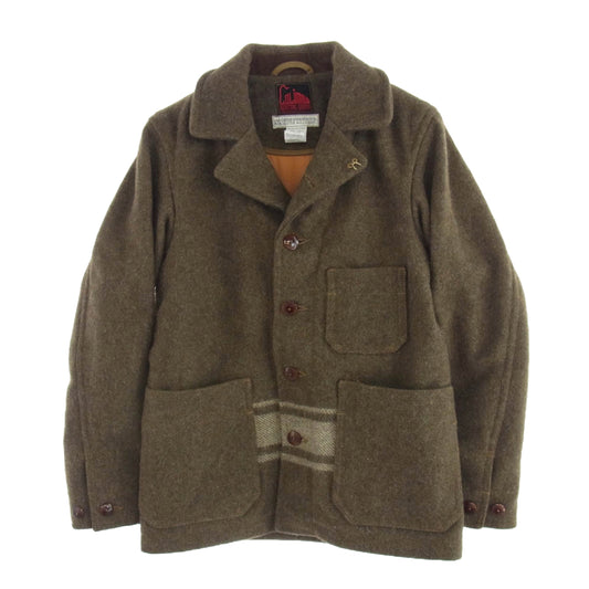COLIMBO コリンボ ULSTER COAT アルスター コート ウール ジャケット カーキ系 S【中古】