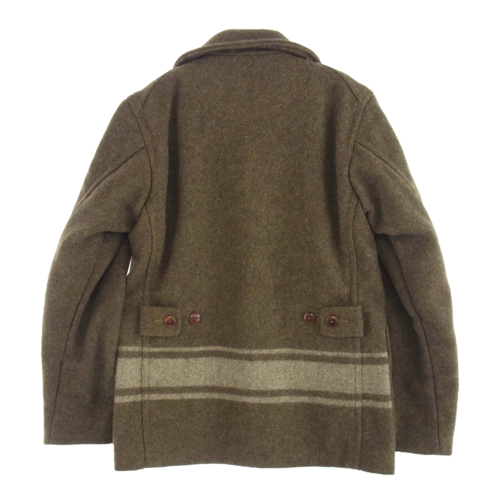 COLIMBO コリンボ ULSTER COAT アルスター コート ウール ジャケット カーキ系 S【中古】