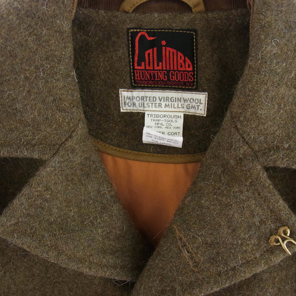 COLIMBO コリンボ ULSTER COAT アルスター コート ウール ジャケット カーキ系 S【中古】