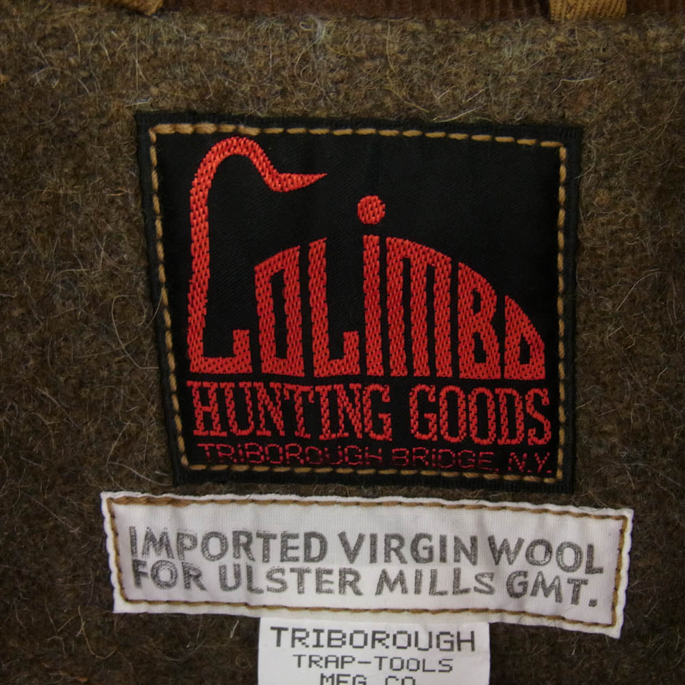 COLIMBO コリンボ ULSTER COAT アルスター コート ウール ジャケット カーキ系 S【中古】