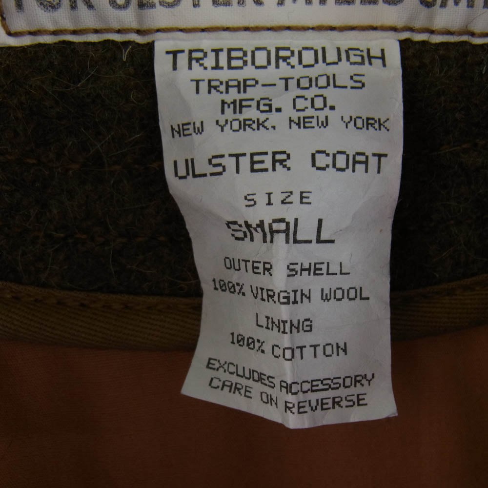 COLIMBO コリンボ ULSTER COAT アルスター コート ウール ジャケット カーキ系 S【中古】