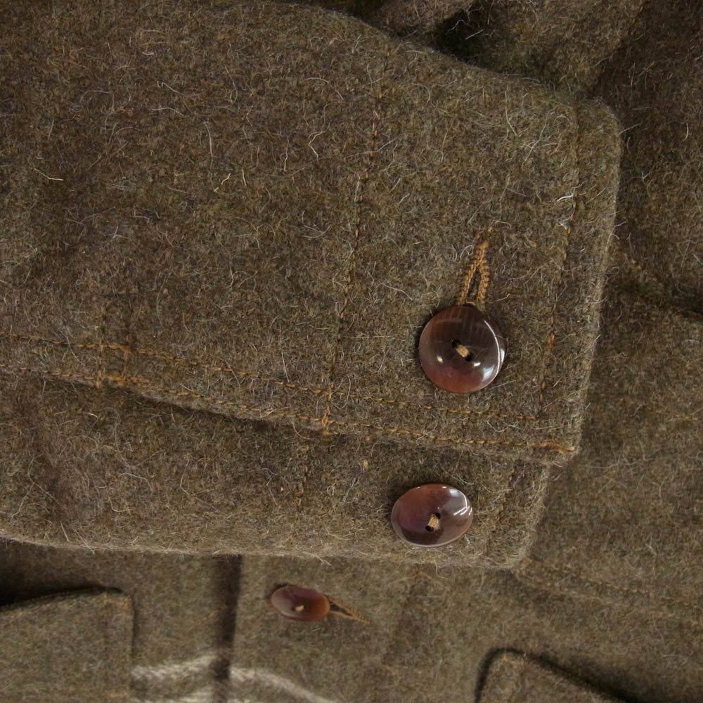 COLIMBO コリンボ ULSTER COAT アルスター コート ウール ジャケット カーキ系 S【中古】