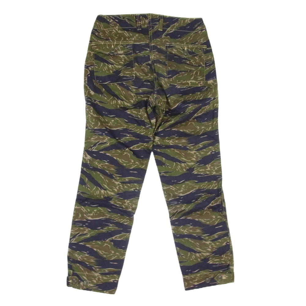 FREEWHEELERS フリーホイーラーズ 1722020 Vintage West Point Camouflage Print ミリタリー イージー パンツ カモフラージュ カーキ系 30 28【美品】【中古】