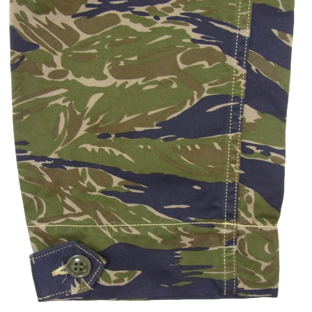 FREEWHEELERS フリーホイーラーズ 1722020 Vintage West Point Camouflage Print ミリタリー イージー パンツ カモフラージュ カーキ系 30 28【美品】【中古】