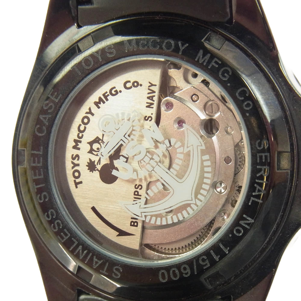 TOY'S McCOY トイズマッコイ × FELIX フェリックス 600本限定自動巻 腕時計 ブラック系【中古】