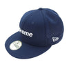 Supreme シュプリーム × NEW ERA ニューエラ Mesh Box Logo Cap メッシュ ボックス ロゴ キャップ ネイビー系 57.7cm【美品】【中古】
