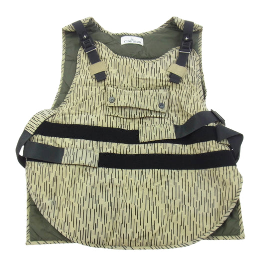 STONE ISLAND ストーンアイランド 75159040 Rain Camo Tactical Bib レイン カモ ウエスト ジレ ベスト M【中古】