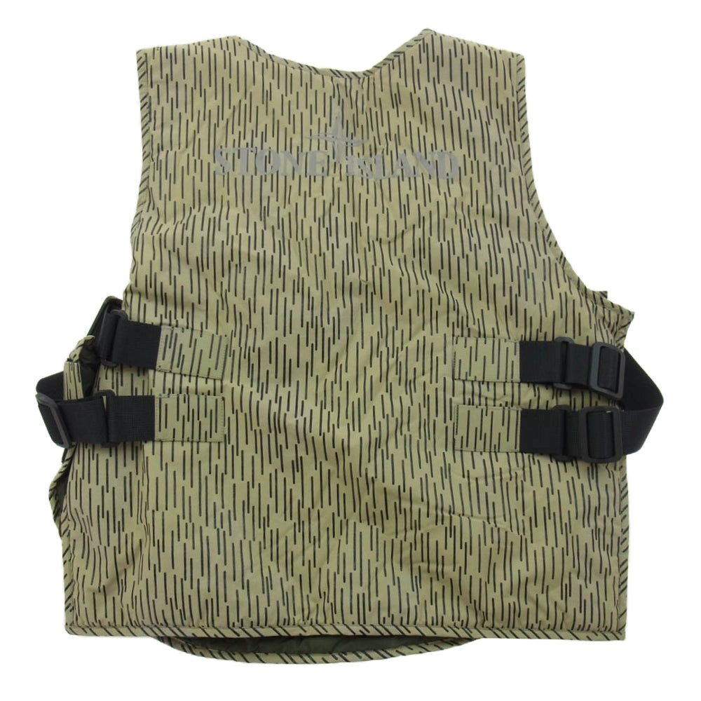 STONE ISLAND ストーンアイランド 75159040 Rain Camo Tactical Bib レイン カモ ウエスト ジレ ベスト M【中古】