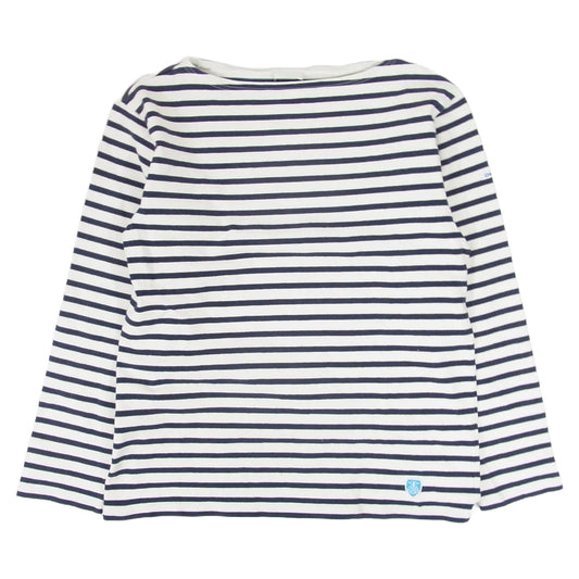 ORCIVAL オーシバル 937576 ボーダー 長袖 Tシャツ カットソー バスクシャツ ネイビー系 サイズ表記無【中古】