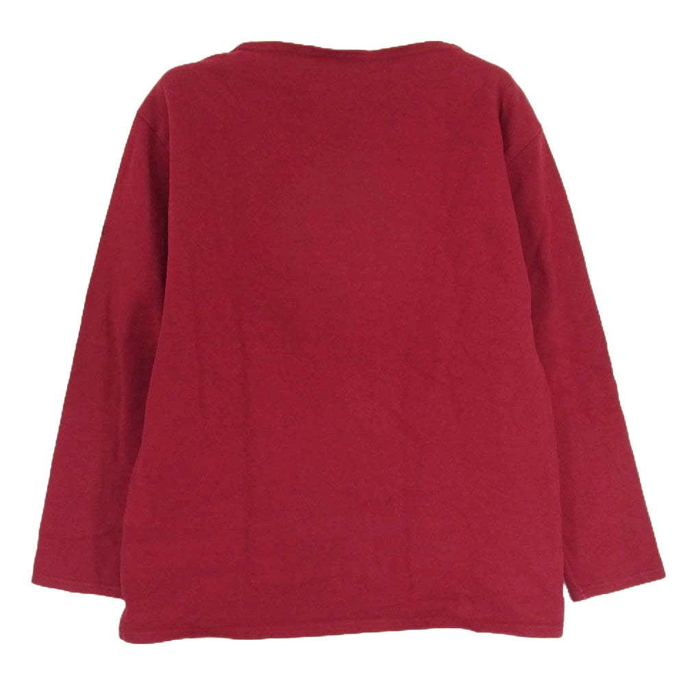 SAINT JAMES セントジェームス 長袖 Tシャツ カットソー バスクシャツ レッド エンジ系 M【中古】