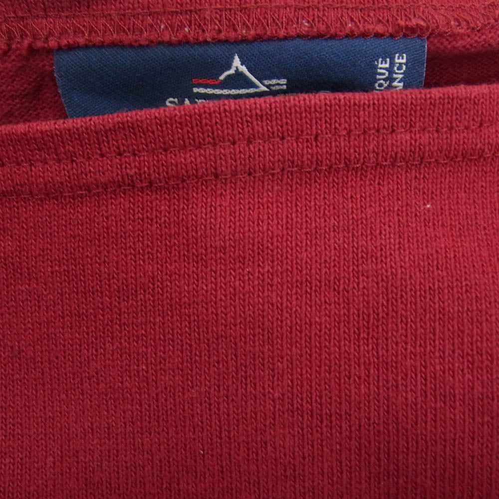 SAINT JAMES セントジェームス 長袖 Tシャツ カットソー バスクシャツ レッド エンジ系 M【中古】