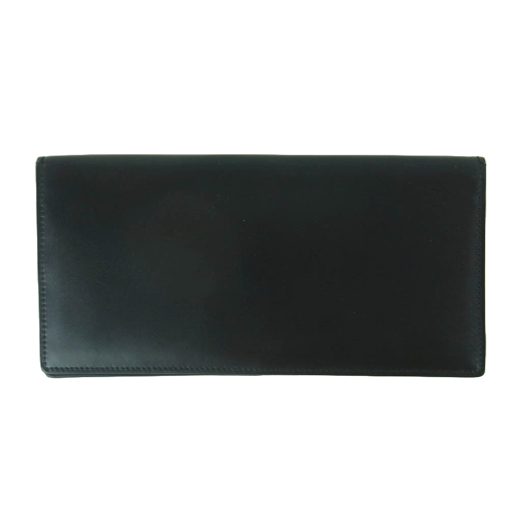 二宮五郎商店 シェルコードバン Shell Cordovan フルレザー ウォレット 長財布 ブラック系【中古】