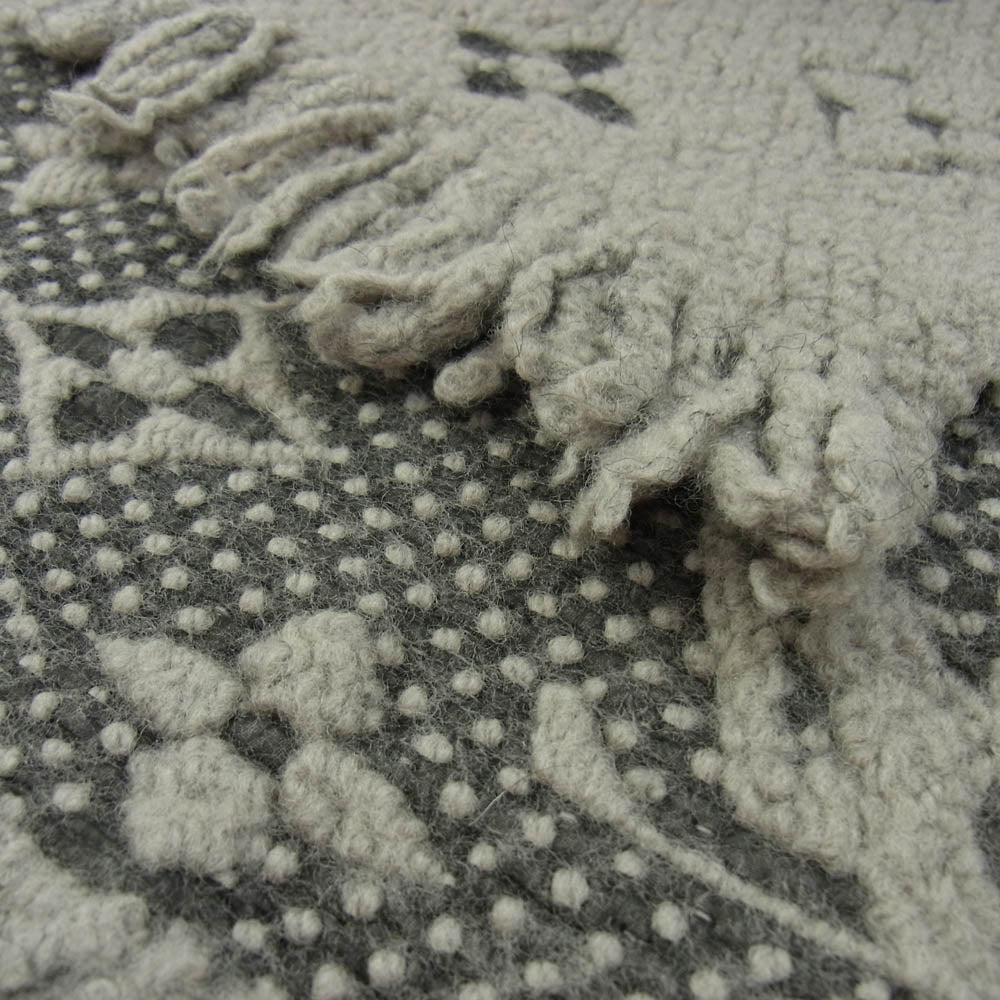 LOUIS VUITTON ルイ・ヴィトン エシャルプ ロゴマニア グリペルル モノグラム 総柄 ウール シルク マフラー グレー系【中古】