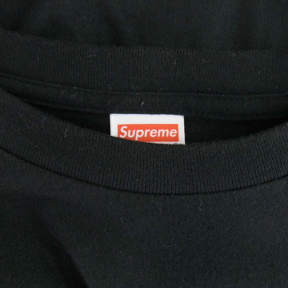 Supreme シュプリーム 20AW Box Logo L/S Tee Navy ボックス ロゴ クルーネック 長袖 Tシャツ ブラック系 M ブラック系 M【中古】