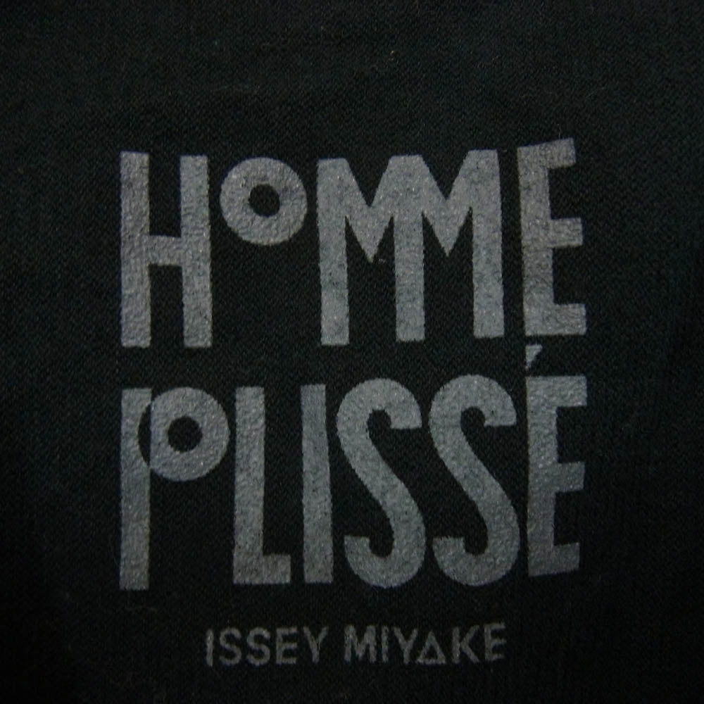 HOMME PLISSE ISSEY MIYAKE オム プリッセ イッセイミヤケ HP55JK310 RELEASE-T BASIC リリース クルーネック ベーシック 半袖 Tシャツ ブラック系 3【中古】