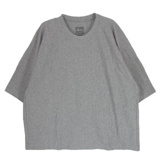 HOMME PLISSE ISSEY MIYAKE オム プリッセ イッセイミヤケ HP55JK310 RELEASE-T BASIC リリース クルーネック ベーシック 半袖 Tシャツ グレー系 3【極上美品】【中古】