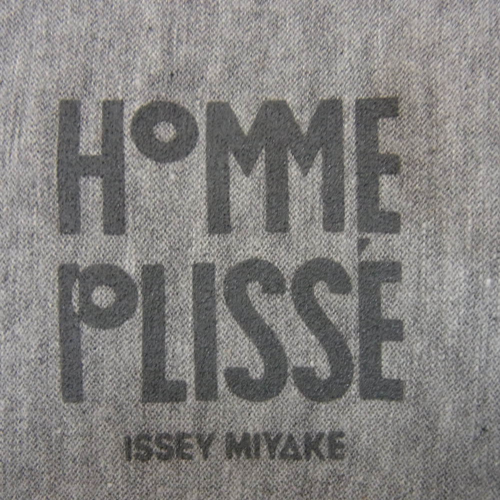 HOMME PLISSE ISSEY MIYAKE オム プリッセ イッセイミヤケ HP55JK310 RELEASE-T BASIC リリース クルーネック ベーシック 半袖 Tシャツ グレー系 3【極上美品】【中古】