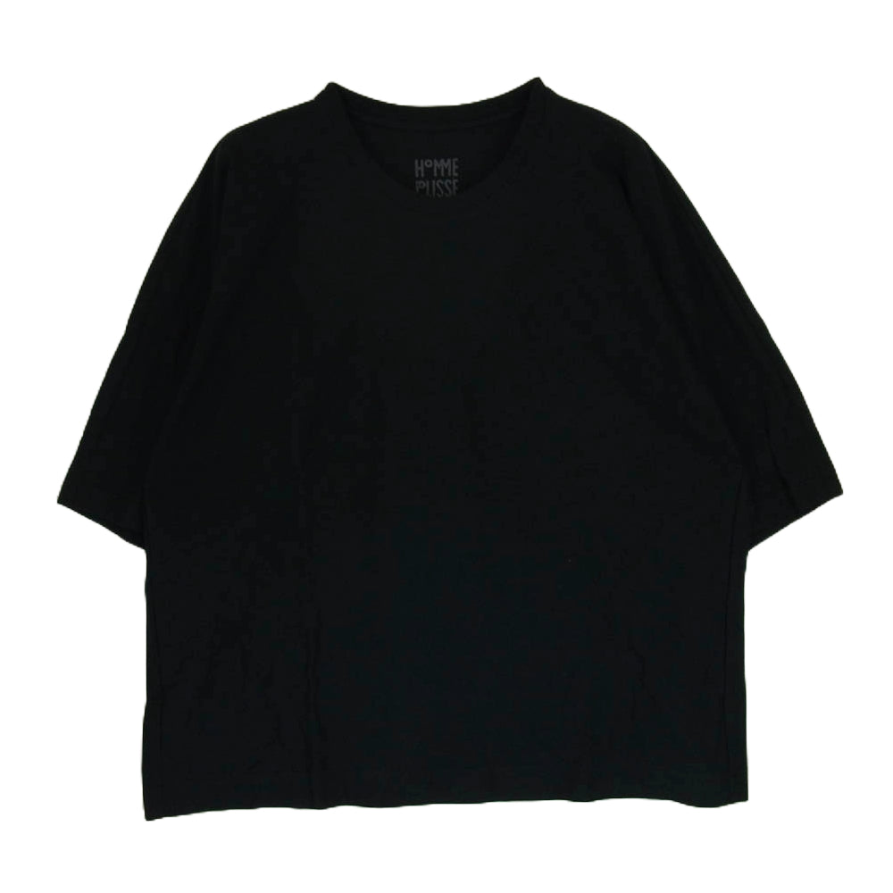 HOMME PLISSE ISSEY MIYAKE オム プリッセ イッセイミヤケ HP55JK310 RELEASE-T BASIC リリース クルーネック ベーシック 半袖 Tシャツ ブラック系 3【極上美品】【中古】