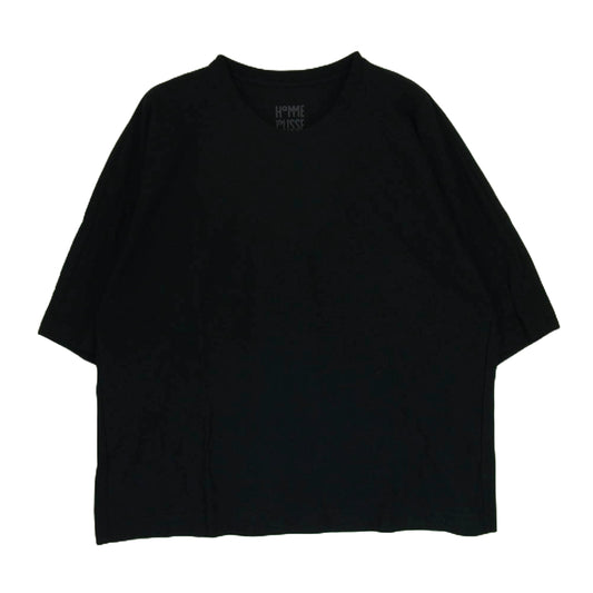 HOMME PLISSE ISSEY MIYAKE オム プリッセ イッセイミヤケ HP55JK310 RELEASE-T BASIC リリース クルーネック ベーシック 半袖 Tシャツ ブラック系 3【極上美品】【中古】