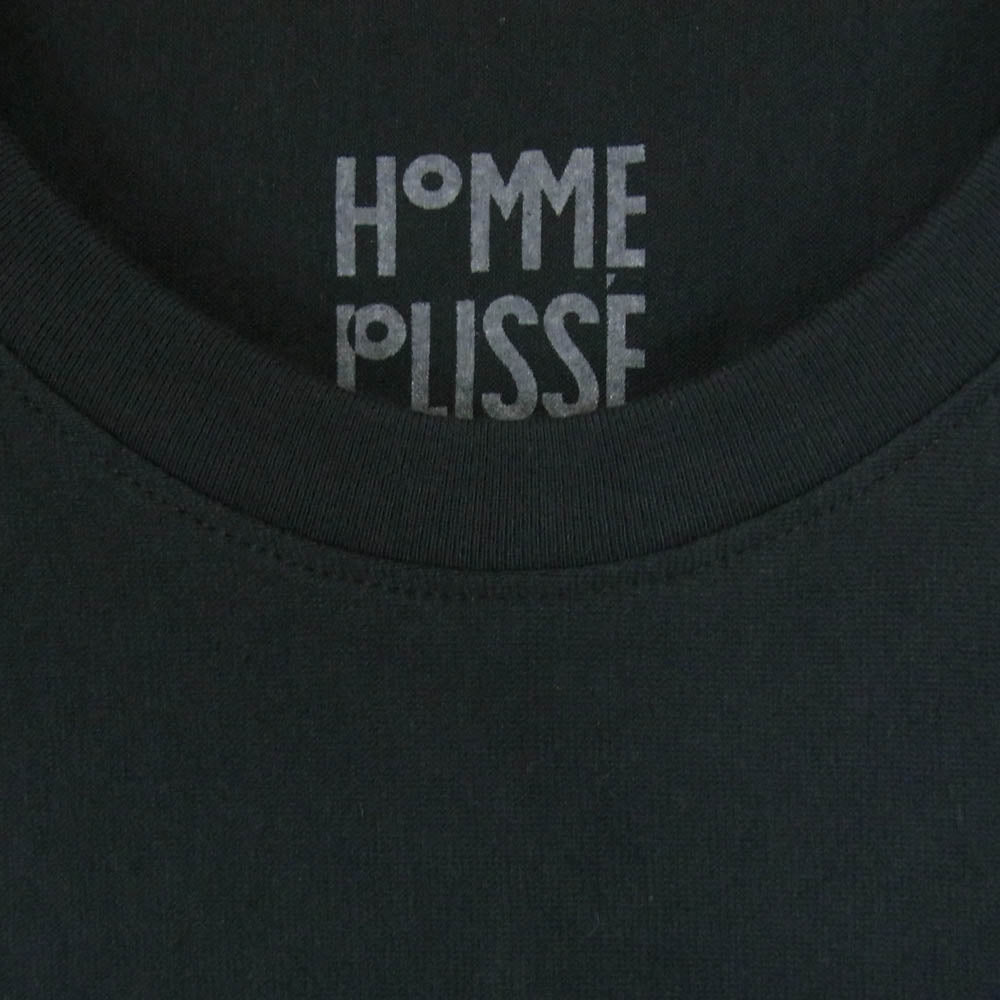 HOMME PLISSE ISSEY MIYAKE オム プリッセ イッセイミヤケ HP55JK310 RELEASE-T BASIC リリース クルーネック ベーシック 半袖 Tシャツ ブラック系 3【極上美品】【中古】