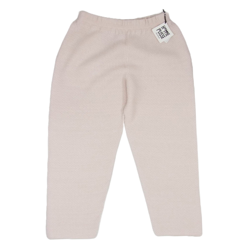 HOMME PLISSE ISSEY MIYAKE オム プリッセ イッセイミヤケ 24AW HP43KF222 RUSTIC KNIT ラスティックニット パンツ ピンク系 1【新古品】【未使用】【中古】