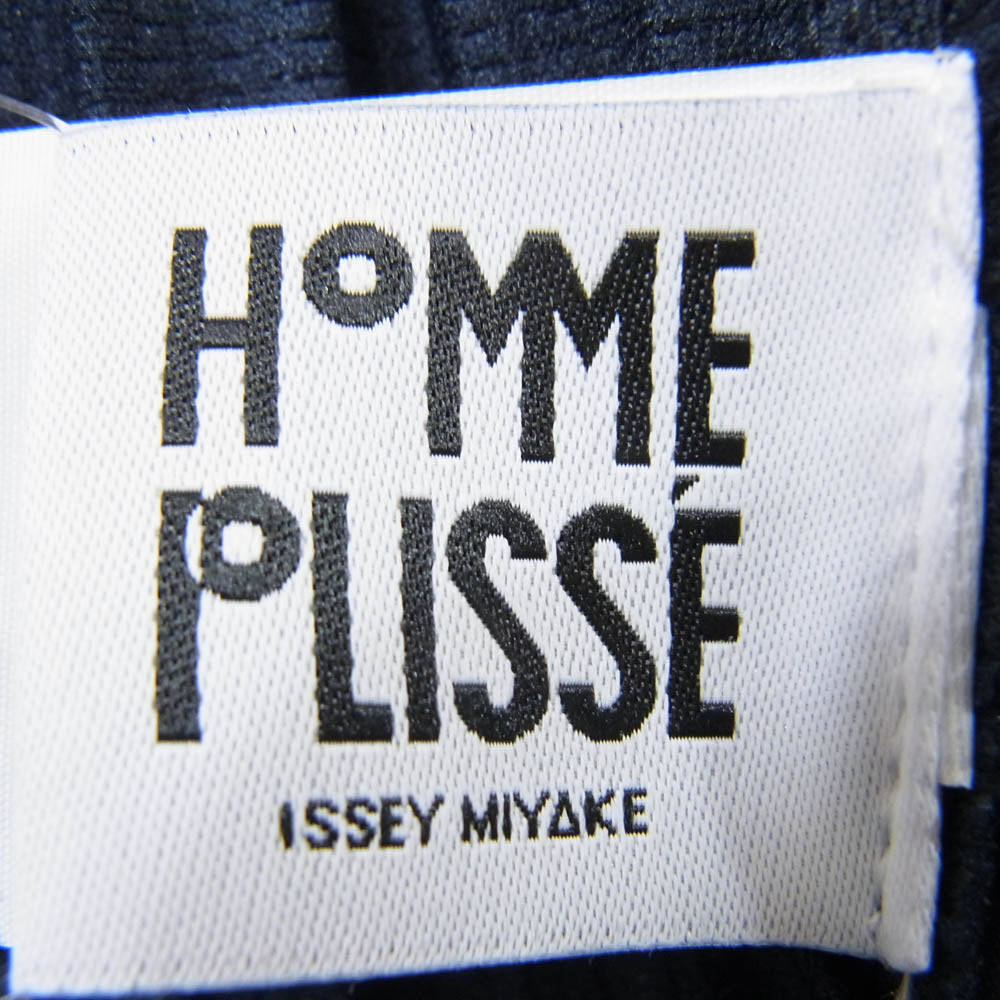 HOMME PLISSE ISSEY MIYAKE オム プリッセ イッセイミヤケ HP51JF104 TAILORED PLEATS PANTS プリーツ加工 テーラードプリーツ ストレートパンツ ネイビー系 2【中古】