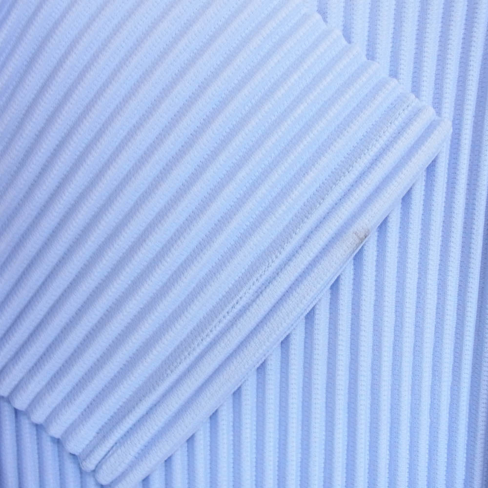 HOMME PLISSE ISSEY MIYAKE オム プリッセ イッセイミヤケ HP51JK102 MONTHLY COLOR JANUARY SKY BLUE プリーツ加工 マンスリーカラー スカイブルー 長袖 プルオーバ― カットソー Tシャツ ブルー系 3【美品】【中古】
