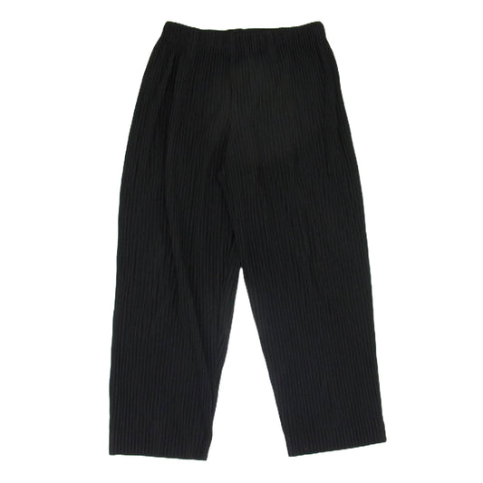 HOMME PLISSE ISSEY MIYAKE オム プリッセ イッセイミヤケ HP55JF003 TAILORED PLEATS PANTS プリーツ加工 テーラードプリーツ ストレートパンツ ブラック系 1【中古】