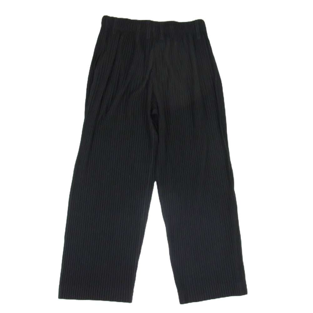 HOMME PLISSE ISSEY MIYAKE オム プリッセ イッセイミヤケ 23SS HP31JF159 TAILORED PLEATS PANTS プリーツ加工 テーラードプリーツ ストレートパンツ ブラック系 2【中古】