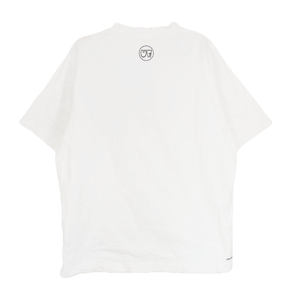 uniform experiment ユニフォームエクスペリメント UE-240016 AUTHENTIC LOGO TEE ロゴ 半袖 Tシャツ ホワイト系 2【美品】【中古】