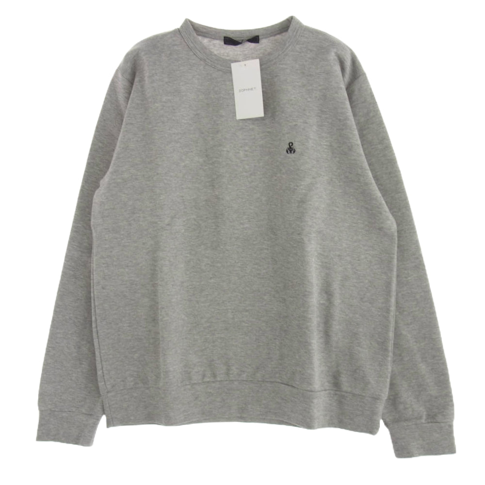 SOPHNET. ソフネット SOPH-242051 COMPACT DOUBLE KNIT CREWNECK TOP コンパクト ダブル ニット クルーネック トップ スウェット【美品】【中古】