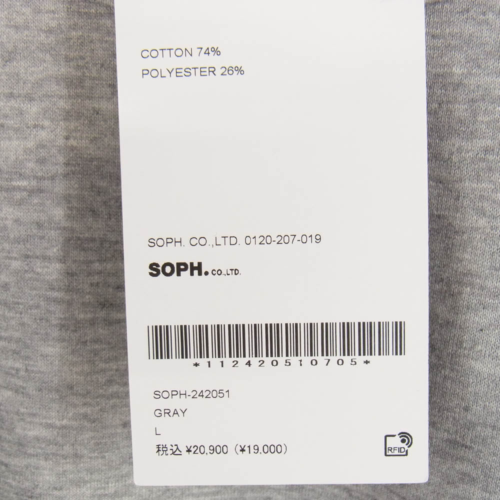 SOPHNET. ソフネット SOPH-242051 COMPACT DOUBLE KNIT CREWNECK TOP コンパクト ダブル ニット クルーネック トップ スウェット【美品】【中古】